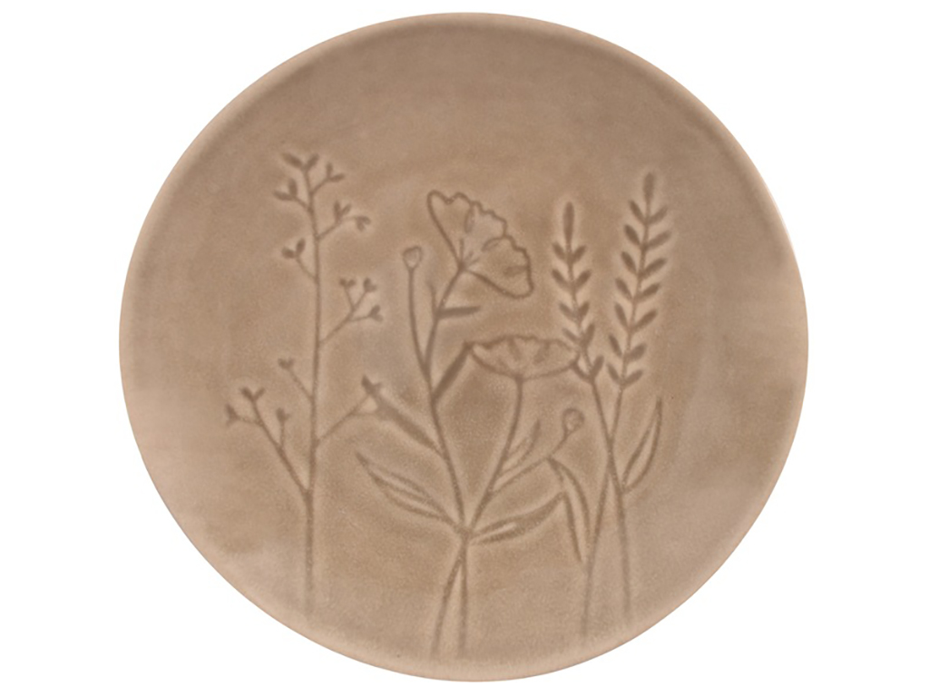 Тарілка Limited Edition Herb nature десертна, 21см (колір бежевий) 6900069123150