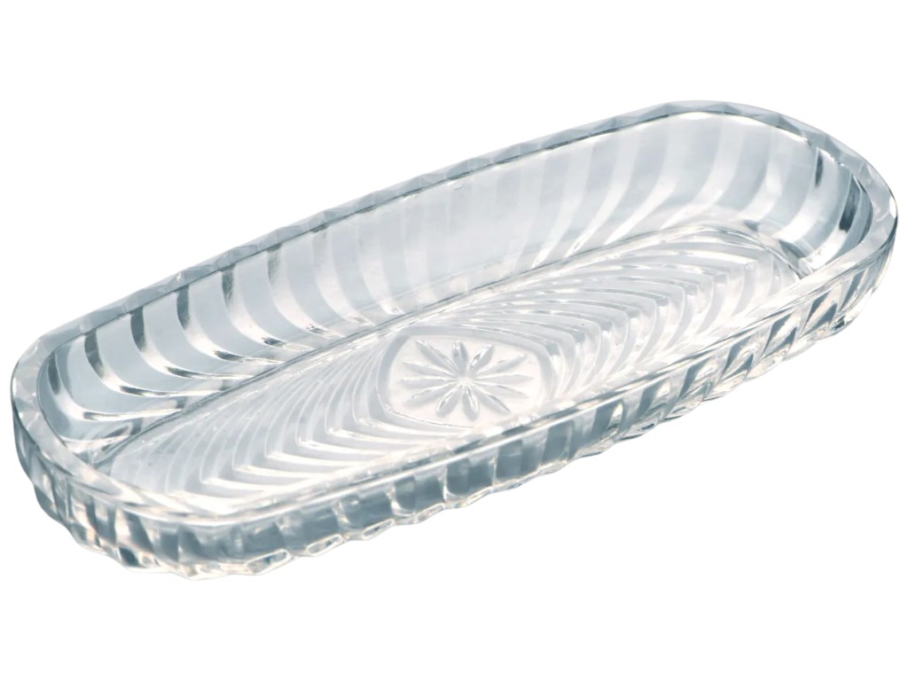 Блюдо Ecomo Oval-A, овальное, стекло, 18,5х7,8см, цвет прозрачный