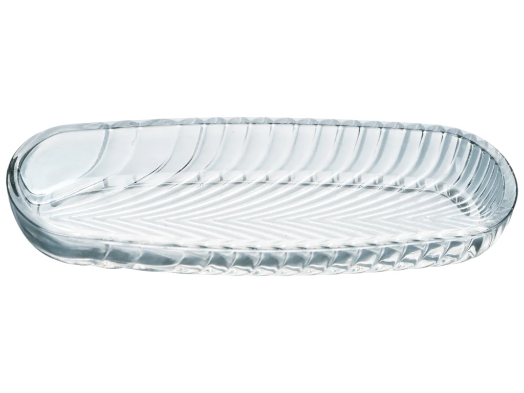 Блюдо Ecomo Oval-L, овальное, стекло, 18,5х7,8см, цвет прозрачный