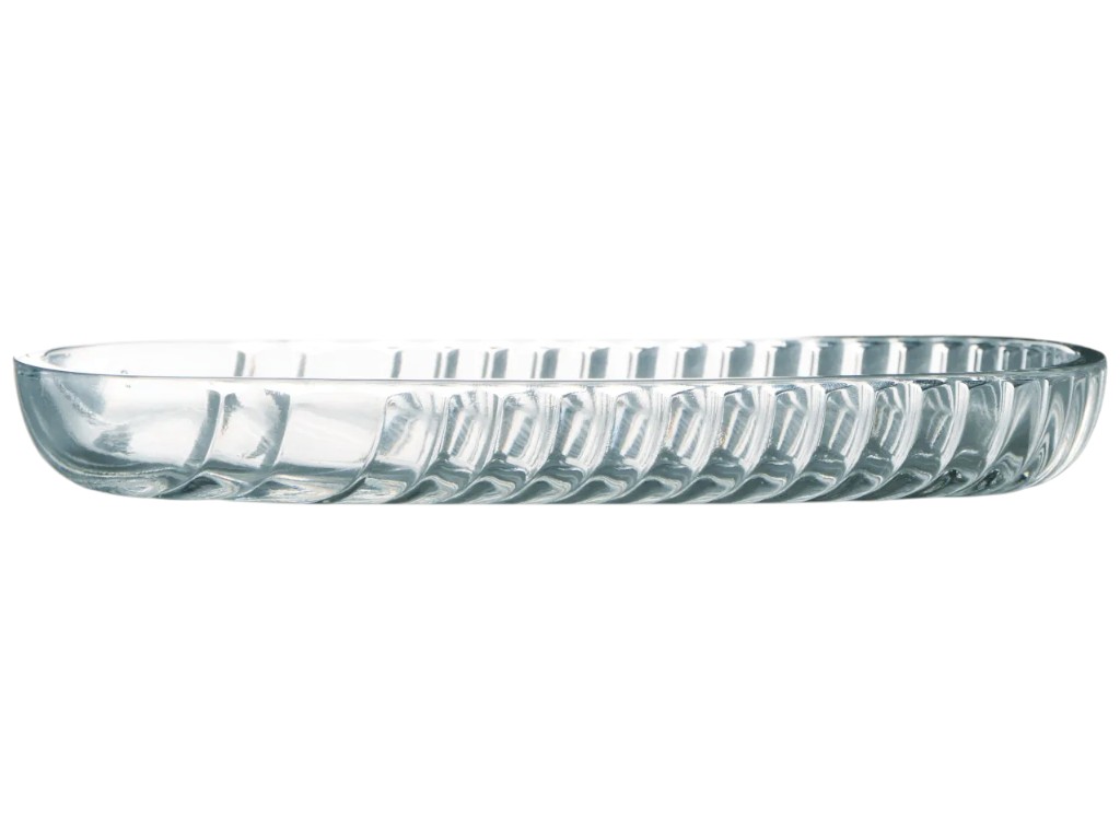 Блюдо Ecomo Oval-L, овальное, стекло, 18,5х7,8см, цвет прозрачный