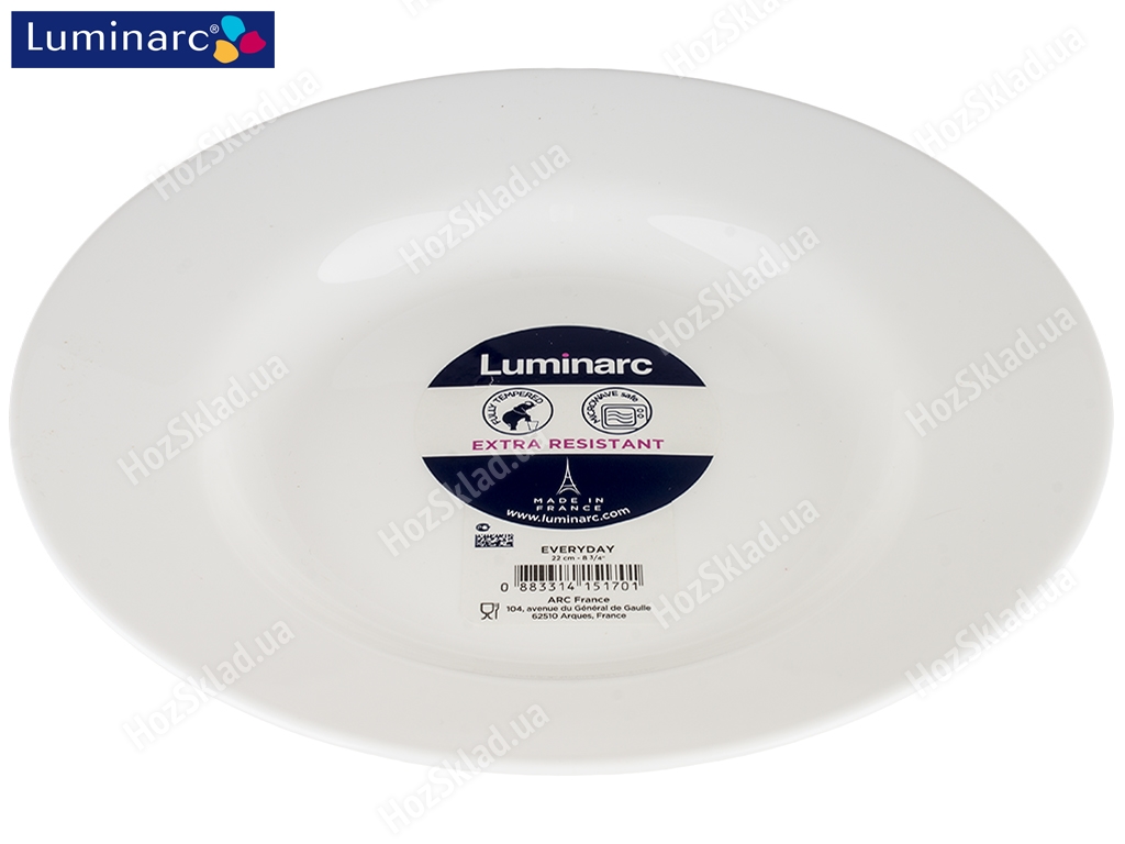 Тарелка суповая Luminarc Everyday 22,6 см 51701