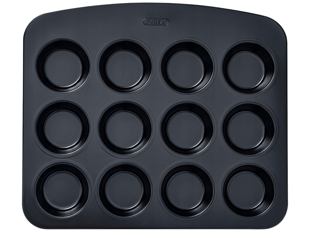 Форма для маффинов Pyrex Glide, на 12шт, углеродистая сталь, антипригарное покрытие, 36×31×3см, 7см