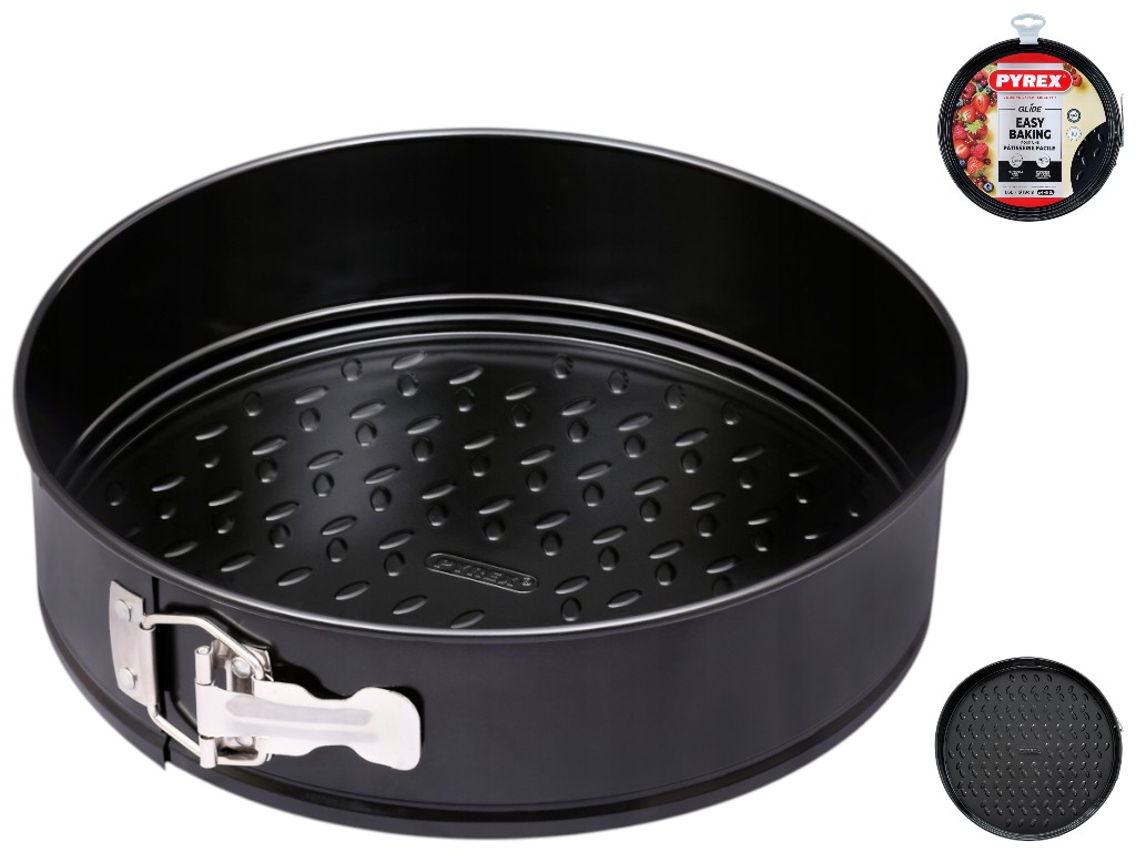 Форма для выпечки Pyrex Glide, разъемная, углеродистая сталь, 1,6л, 20х6см, цвет черный
