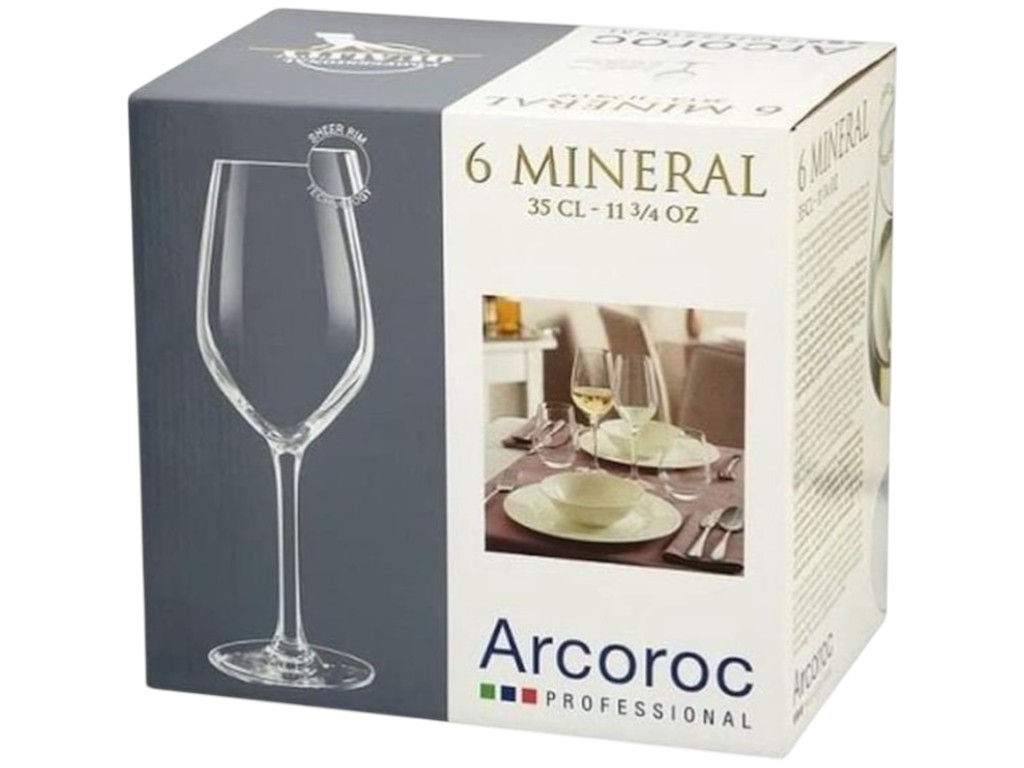 Бокал для вина Arcoroc Mineral, стекло, 350мл, цвет прозрачный (цена за набор 6шт)