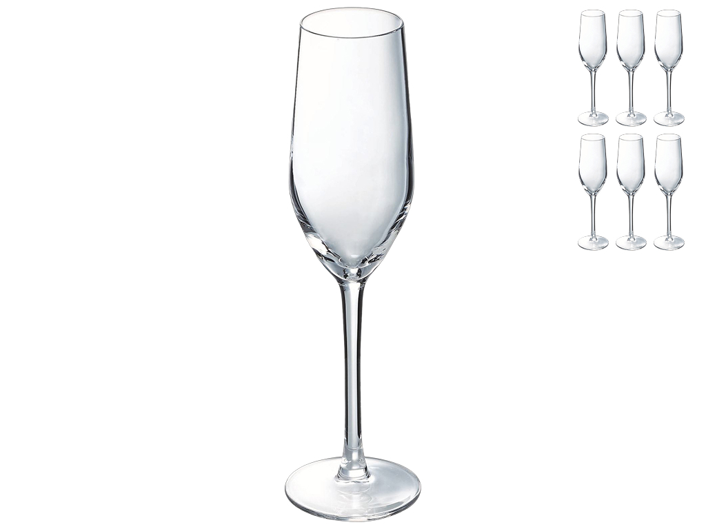 Набор бокалов ARCOROC Mineral, стекло, для шампанского, 160мл, (цена за набор 6шт)
