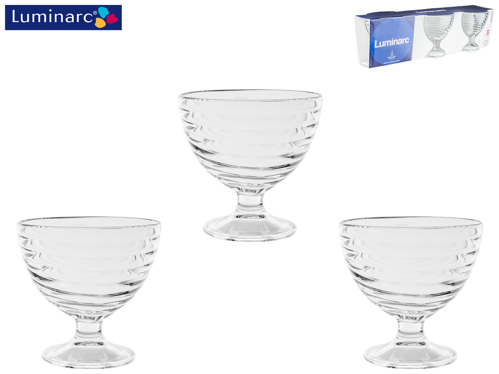 Креманки Luminarc "Swirl" 300мл (цена за набор 3шт) 10011