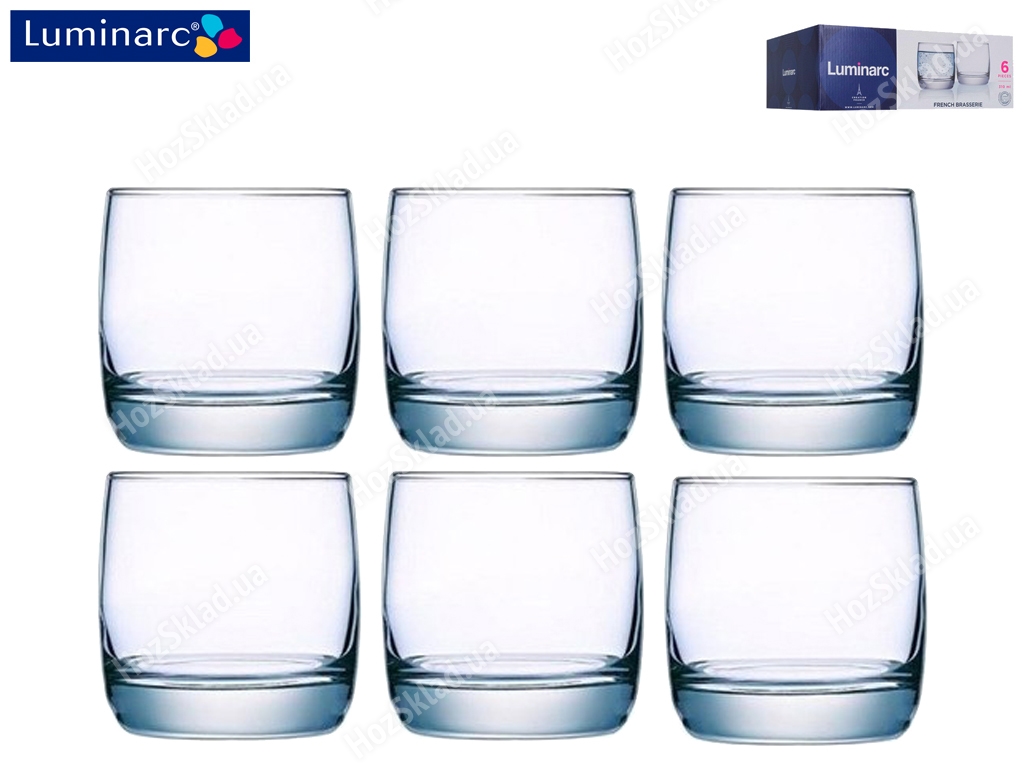 Склянки зі скла Luminarc French Brasserie 310мл (ціна за набір 6шт) 11179