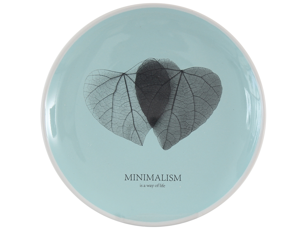 Тарілка Limited Edition Minimalism, 17,5см, десертна, блакитна, 6900065835637