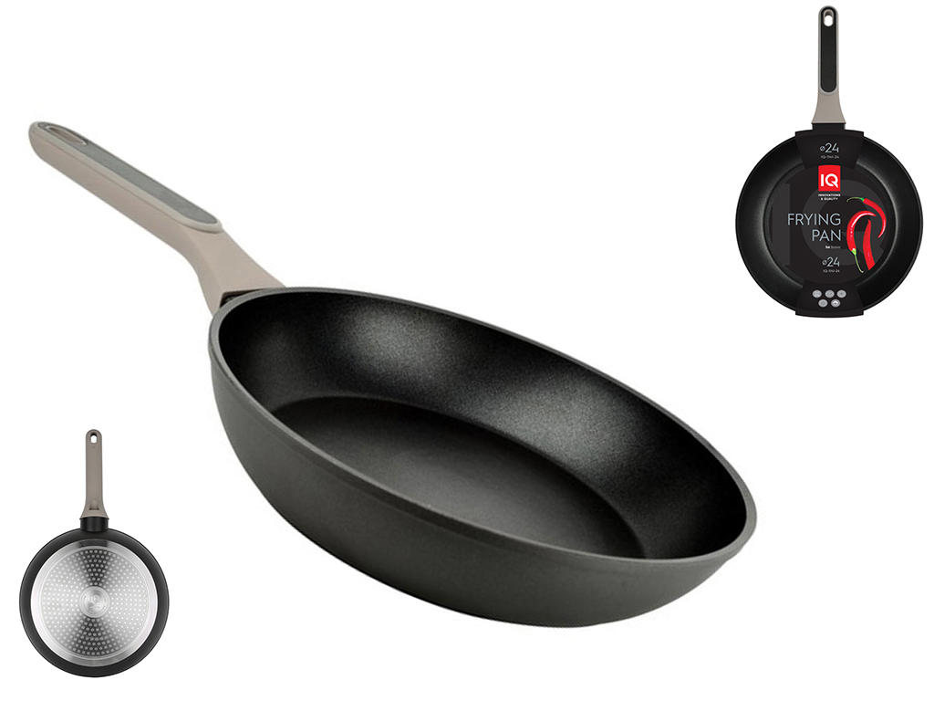 Сковорода IQ Be Brave глубокая без крышки, 24см (для всех типов плит) 6900069255165