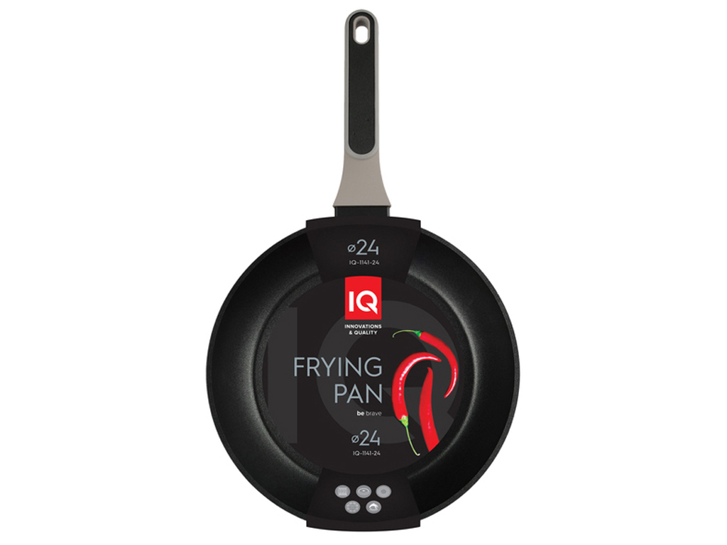 Сковорода IQ Be Brave глубокая без крышки, 24см (для всех типов плит) 6900069255165
