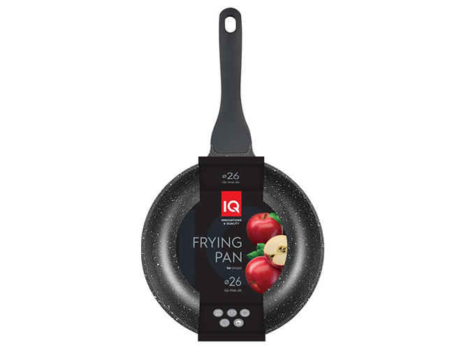 Сковорода глубокая IQ Be Simple, без крышки, 26см, 6900069648493