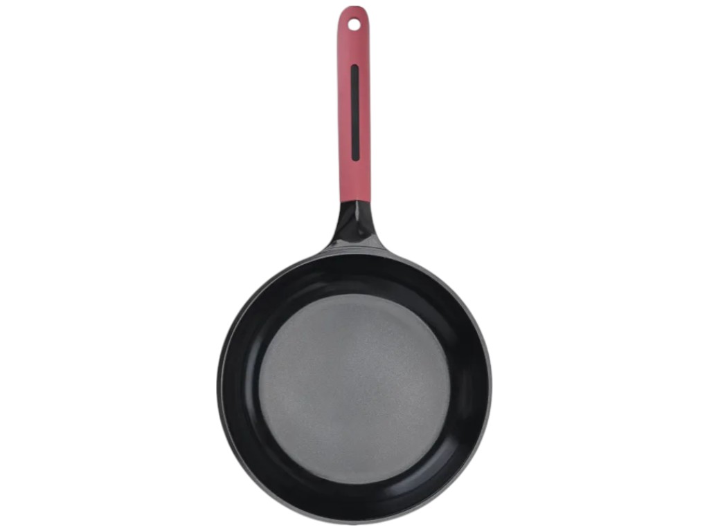 Сковорода классическая IQ Be Royal, керамическое покрытие, алюминий, 24см, цвет розовый