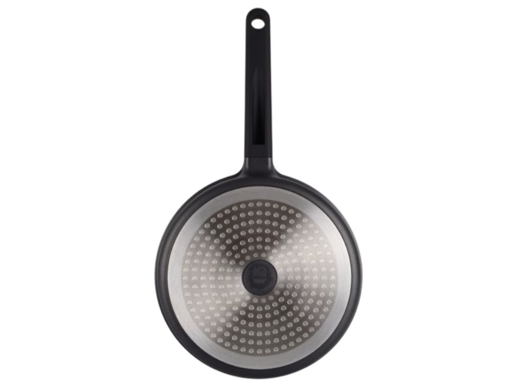 Сковорода Be Smart 28 см, алюминий, с крышкой, антипригарное покрытие, цвет чёрный