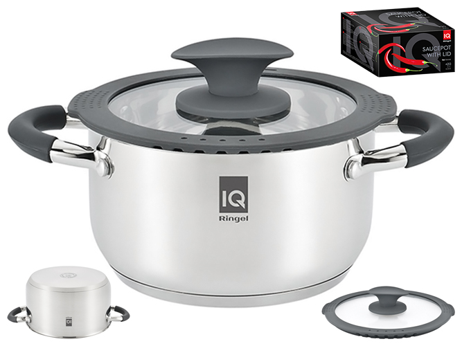 Кастрюля Ringel IQ Be Brave, 20см, 3,2л, с крышкой, 6900067038845