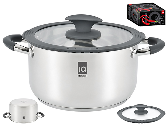 Кастрюля Ringel IQ Be Brave, 24см, 5,5л, с крышкой, 6900067038876