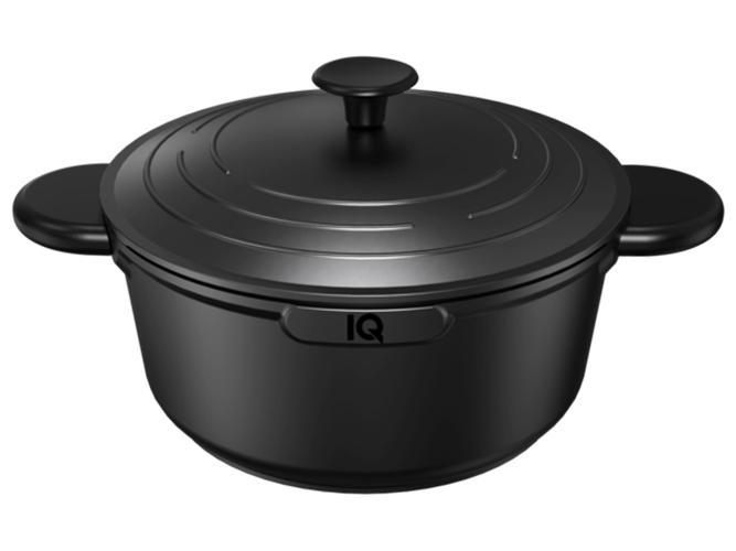 Кастрюля с крышкой, IQ Be Simple алюминиевая, 24см, 4,2л, 6900069963114