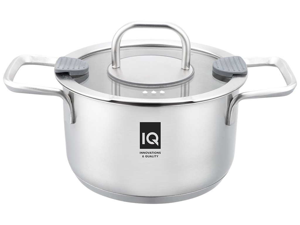 Кастрюля IQ Be Creative с крышкой, 18см, 2,5л, 6900069988612