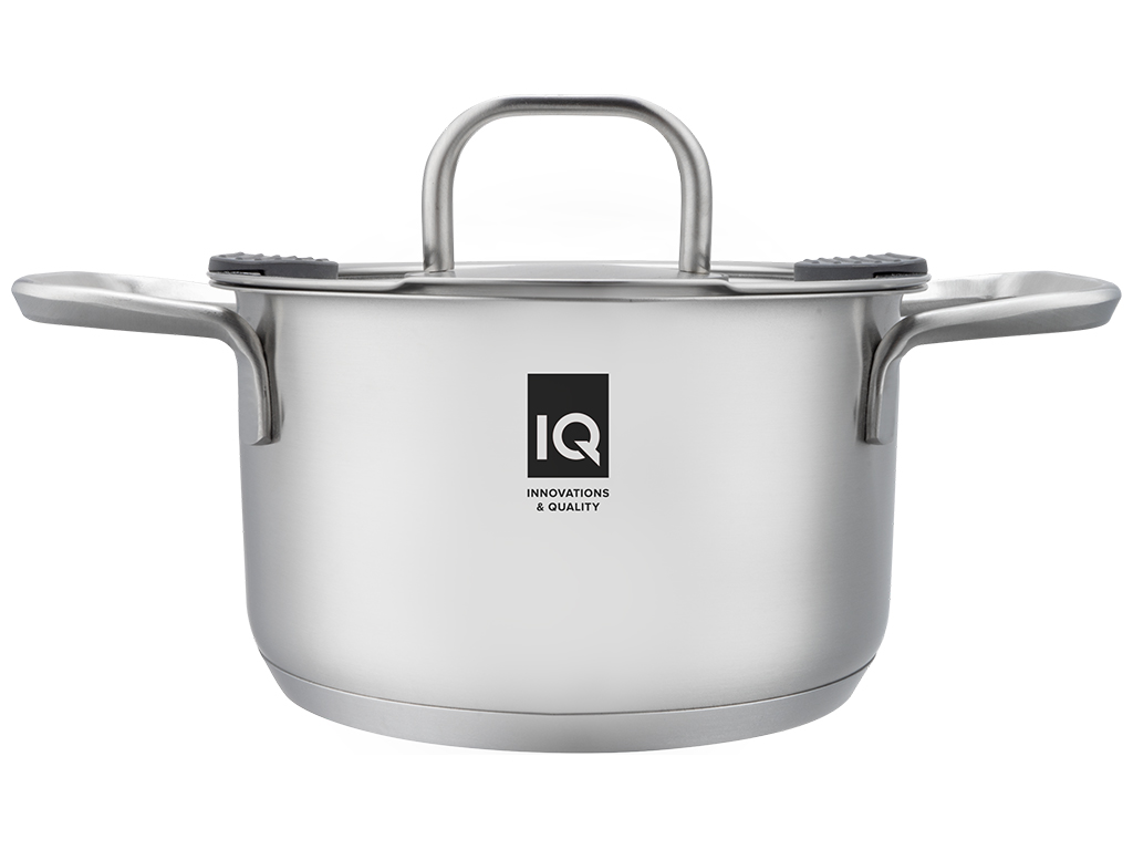 Кастрюля IQ Be Creative с крышкой, 18см, 2,5л, 6900069988612