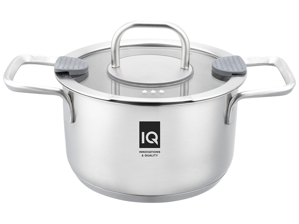 Кастрюля IQ Be Creative с крышкой, 20см, 3,5л, 6900069988629