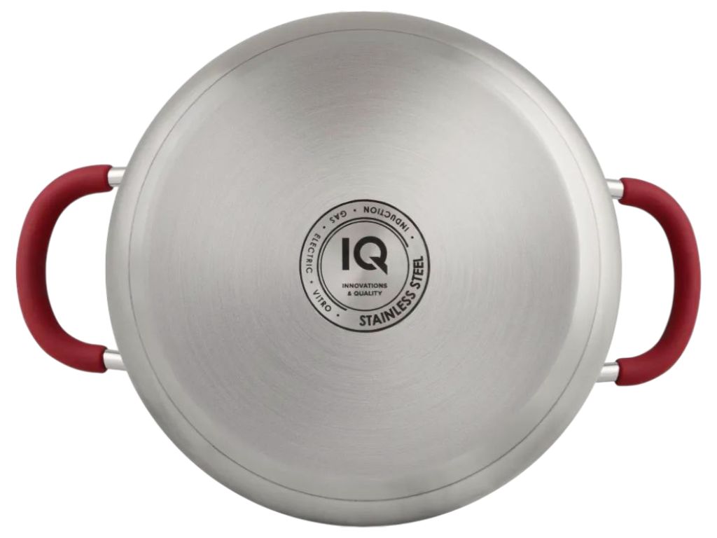 Кастрюля Iq Be Royal 2.1 л, 18 см, нержавеющая сталь, с крышкой, цвет серебристый