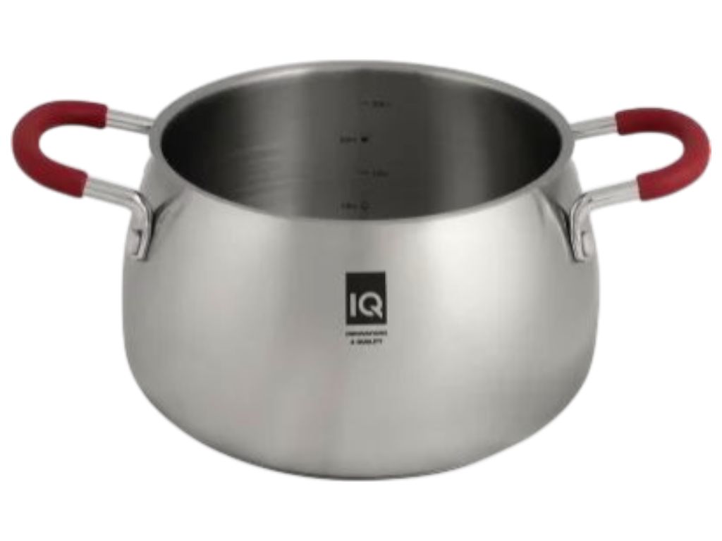 Кастрюля Iq Be Royal 2.9 л, 20 см, нержавеющая сталь, с крышкой, цвет серебристый