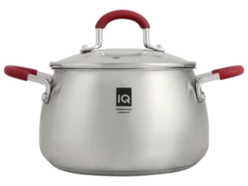 Кастрюля Iq Be Royal 2.9 л, 20 см, нержавеющая сталь, с крышкой, цвет серебристый