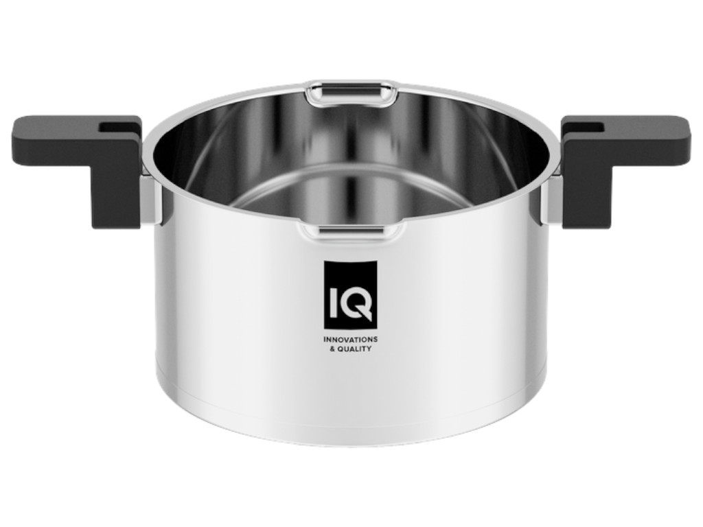 Кастрюля IQ, Be Smart, с стекл. крышкой, для всех типов плит, нерж. сталь, д 20  см, 3,1 л