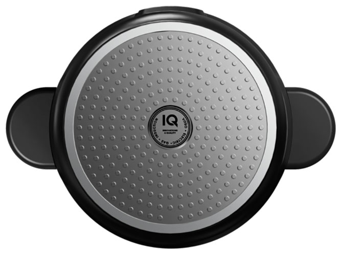 Сотейник IQ Be Simple, с двумя ручками, алюминиевый, 32см, 5,6л, с крышкой, 6900069963145