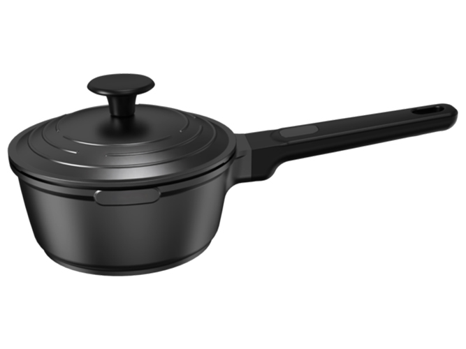 Ковш с крышкой IQ Be Simple алюминиевый, 16см, 1,3л, 6900069963084