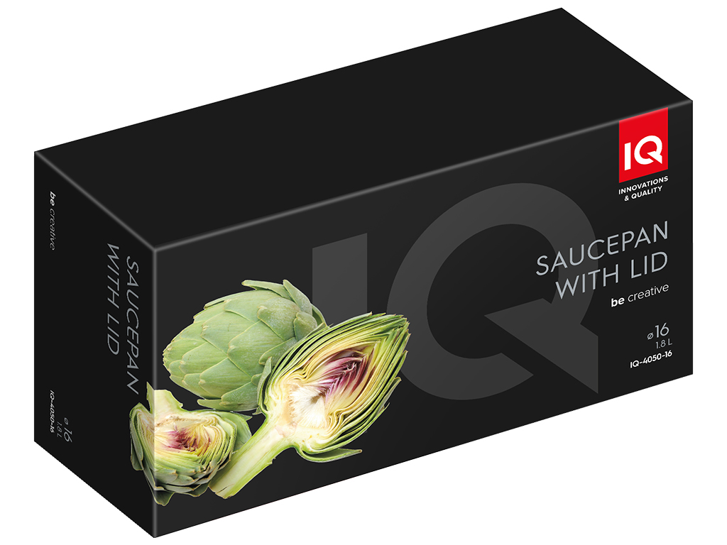 Ковш с крышкой IQ Be Creative, 16см, 1,8л, 6900069988605