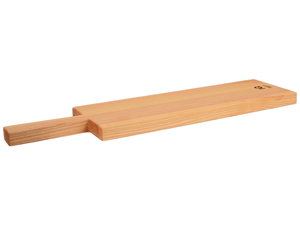 Доска разделочная IQ Be Smart, дерево ясень, 37×12,5×2см, с ручкой