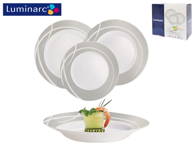 Сервіз столовий Luminarc Fairy Smoky (ціна за набір 18 предметів) J2037