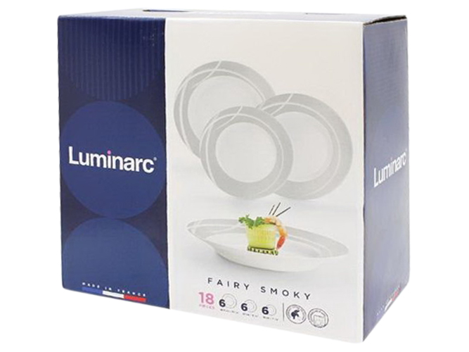 Сервіз столовий Luminarc Fairy Smoky (ціна за набір 18 предметів) J2037