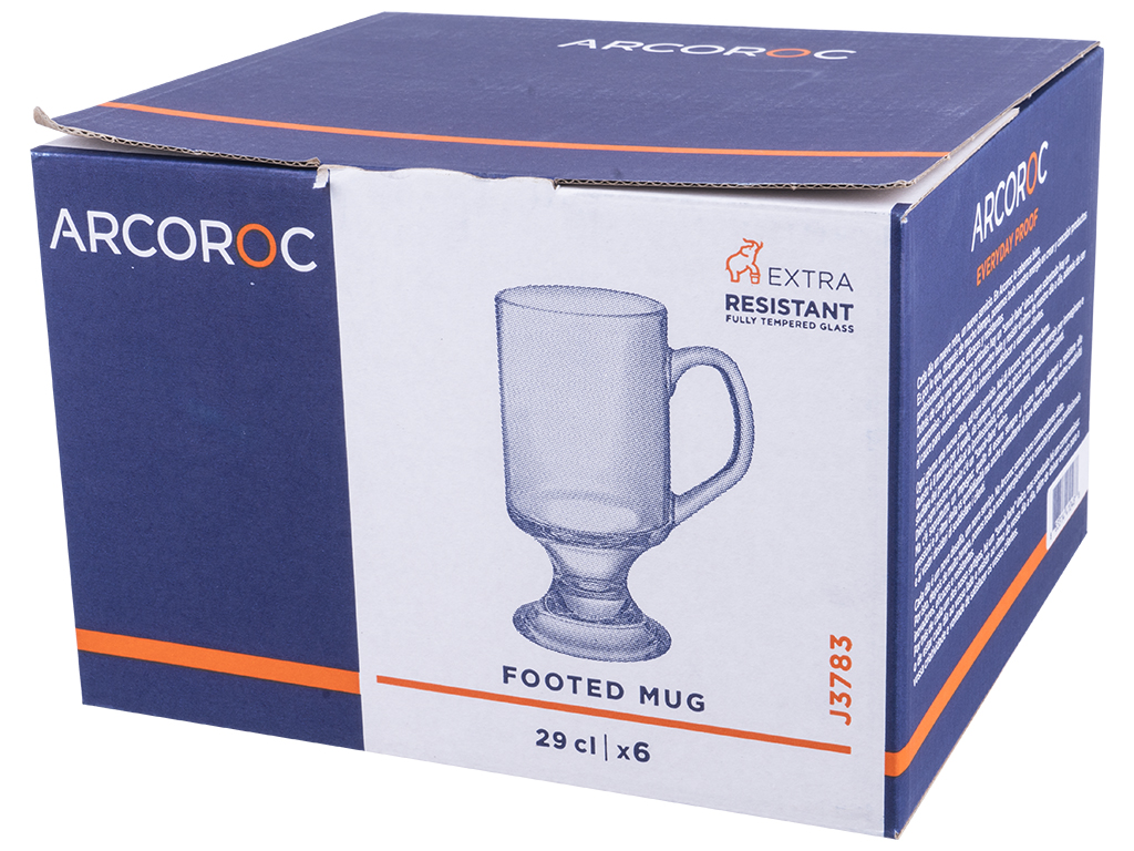 Набор чашек на ножке Arcoroc, 290мл (цена за набор 6шт) 0883314410488
