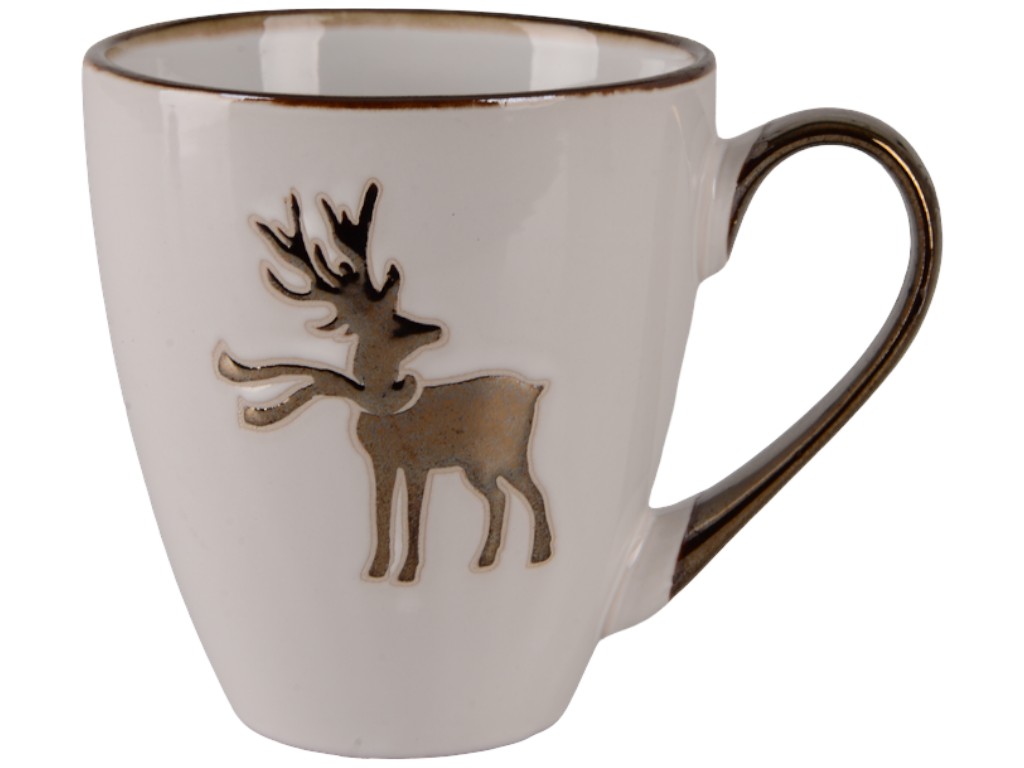 Чашка Limited Edition NY Deer, керамика, 520мл, цвет коричневый