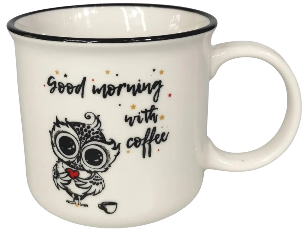 Чашка Limited Edition Owlet A, порцеляна, 380мл, колір білий