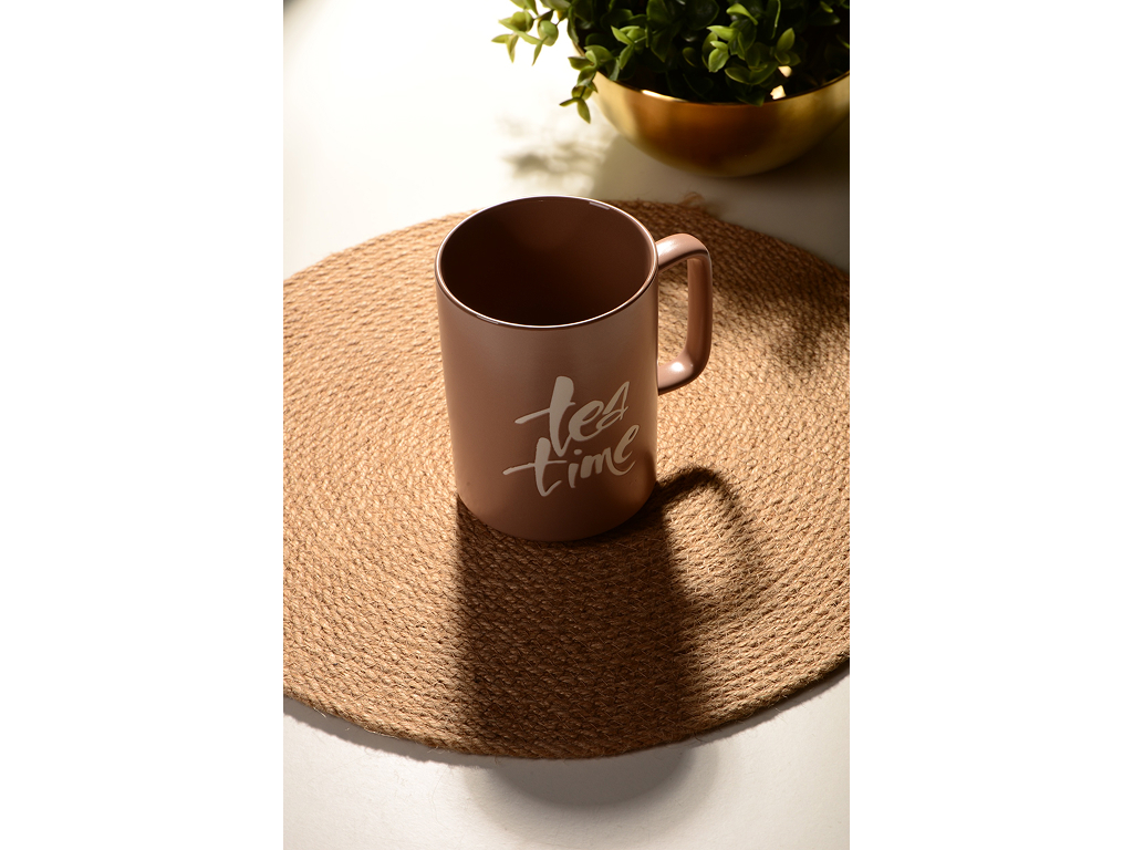 Чашка Limited Edition Time Tea, фарфор, 490мл, цвет коричневый