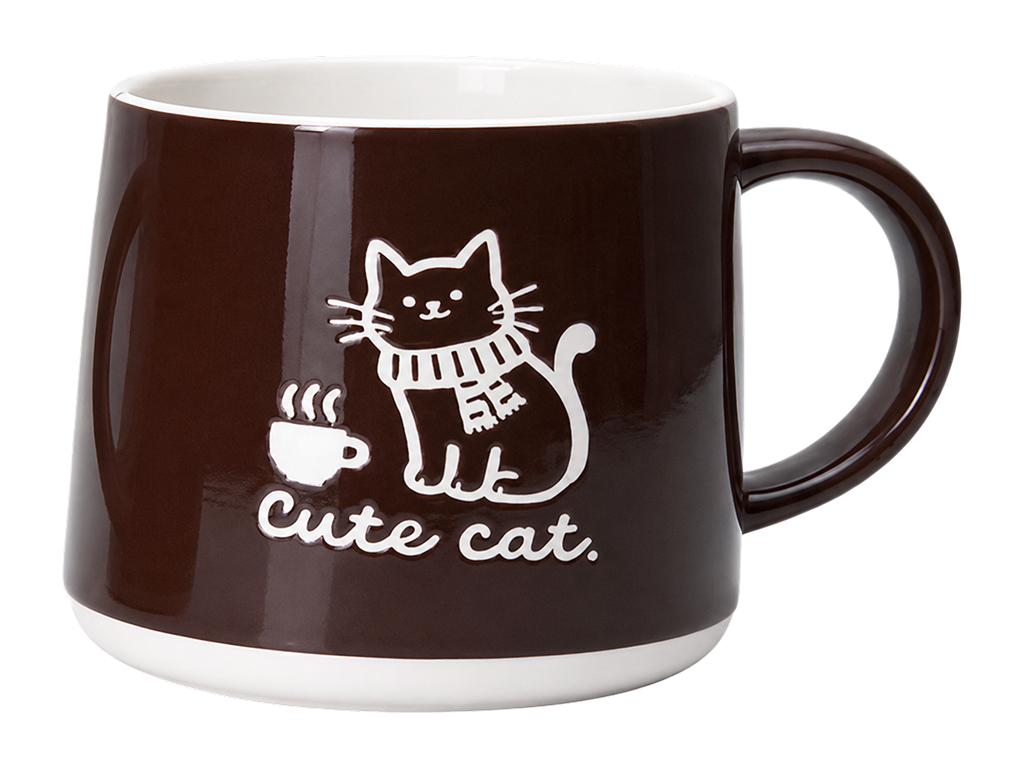 Чашка Limited Edition Coffee Buddy, порцеляна, 380мл, колір коричневий