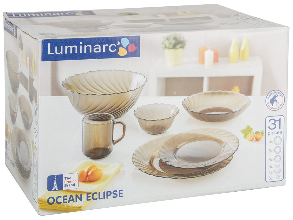 Сервиз столовый Luminarc Ocean Eclipse 31 предмет 24414