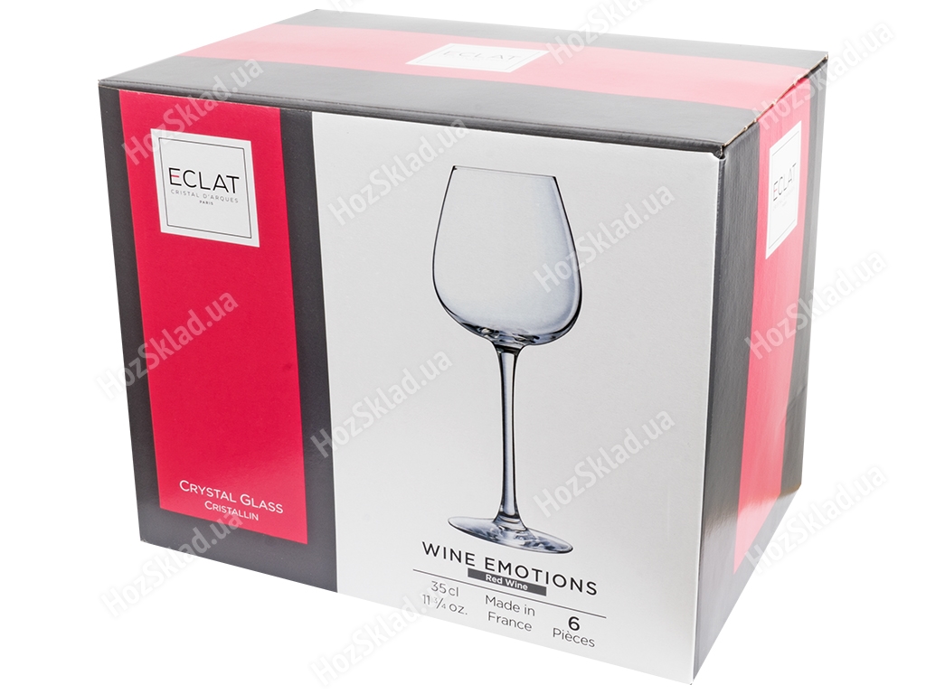 Набір келихів для червоного вина Wine Emotions, 350мл (ціна за набір 6шт), 883314564662