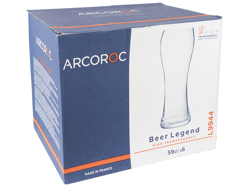 Набор стаканов для пива Arcoroc Beer Legend Wheat 590мл (цена за набор 6шт) 94348