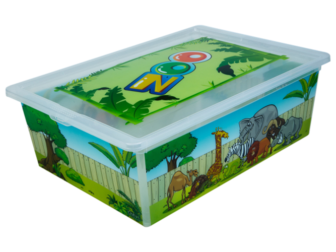Контейнер із кришкою Qutu Light Box Zoo, 25л