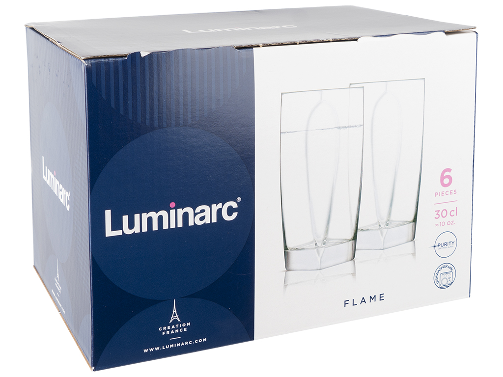 Набор стаканов Luminarc Flame высоких 300мл (цена за набор 6шт) 94289