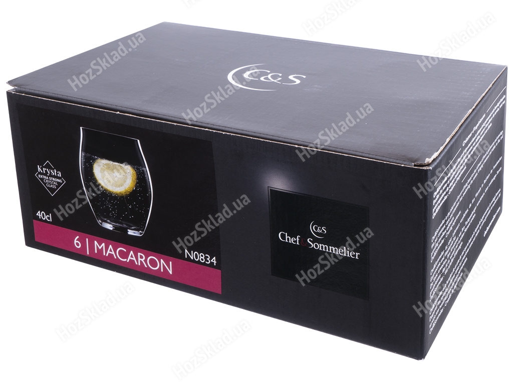 Набор стаканов C&S Macaron, 400мл, (цена за набор 6шт), 883314605143