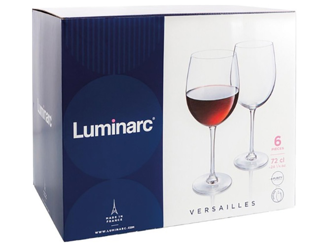 Набор бокалов для вина Luminarc Versailles, 720мл (цена за набор 6шт) 0883314163605