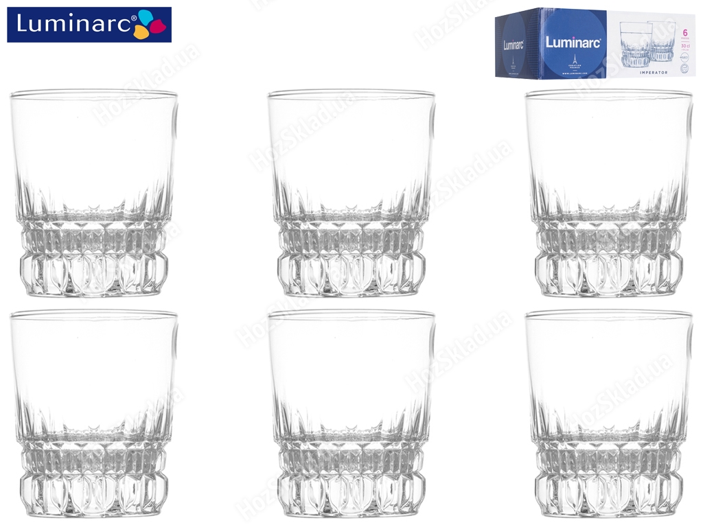 Набор стаканов Luminarc Imperator низких 300мл (цена за набор 6шт) 25457