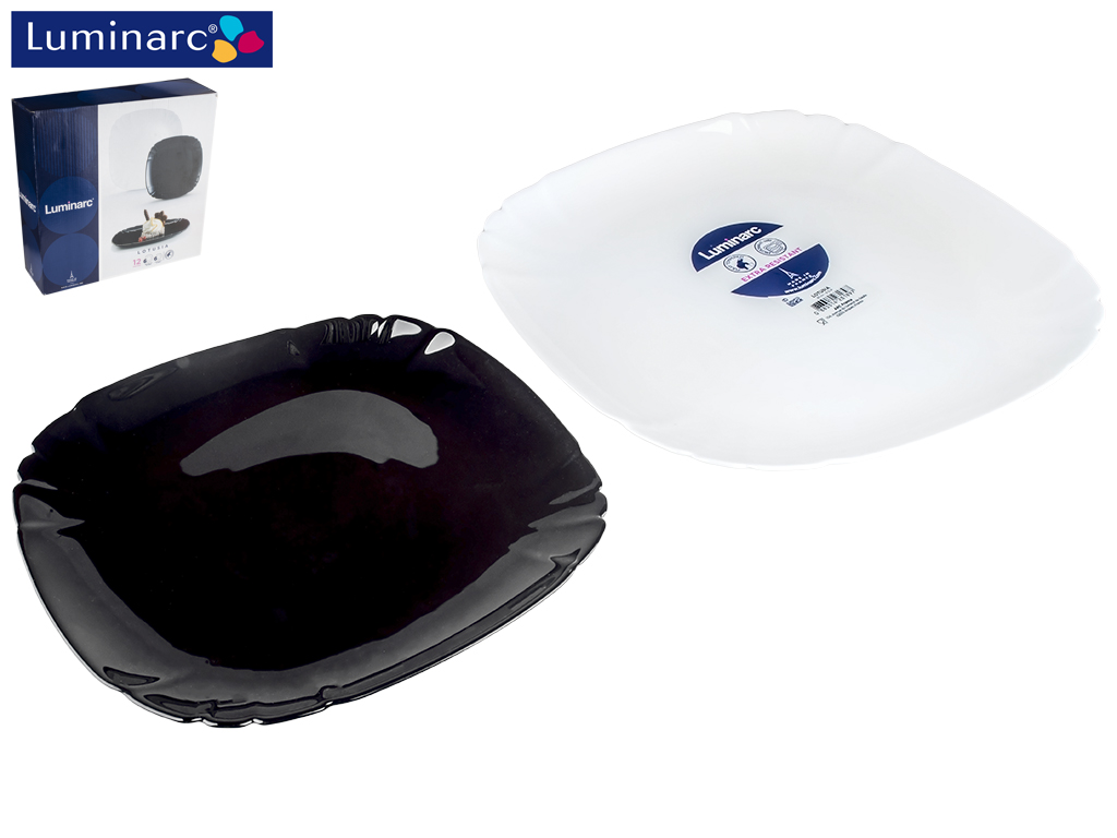Набор обеденный Luminarc "Lotusia Black and White" 12 предметов 53106