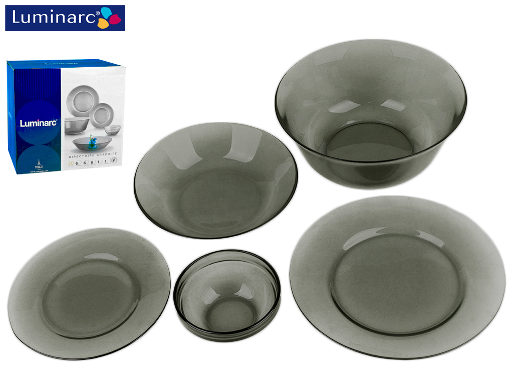 Сервиз столовый Luminarc "Directoire Graphite" 20 предметов 53182