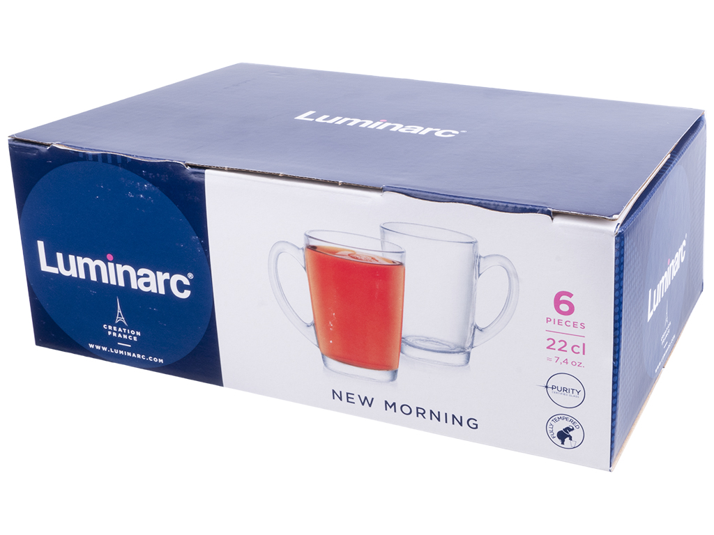 Набор чашек Luminarc New morning, 220мл (цена за набор 6шт), 26102257906 