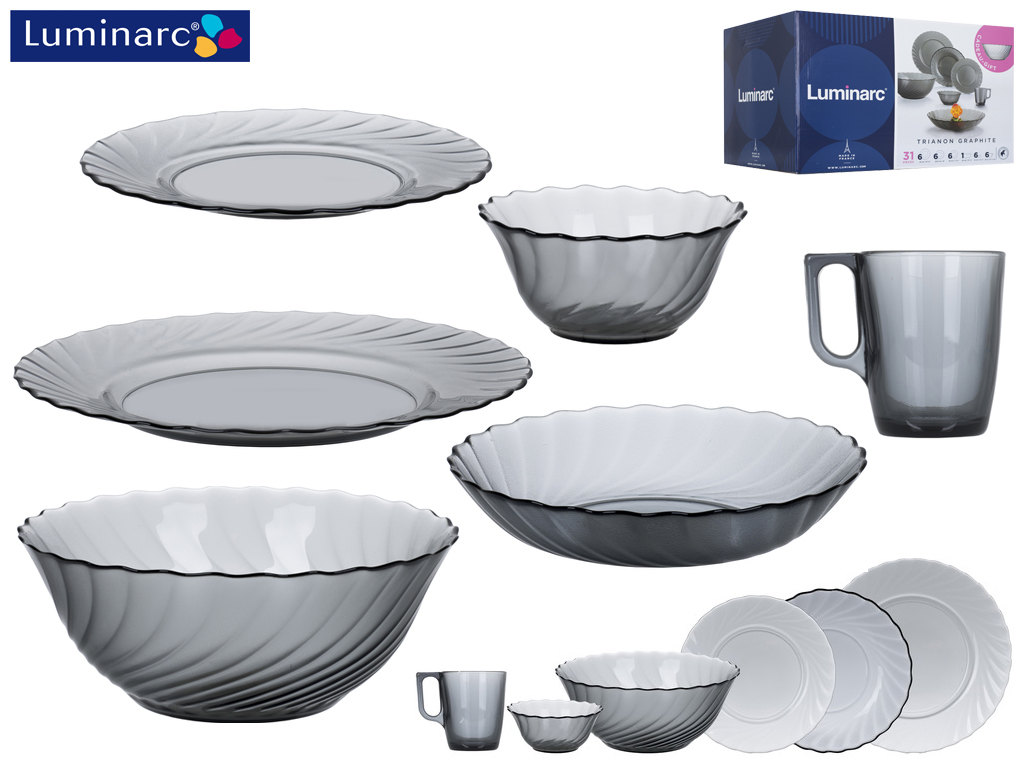 Сервиз столовый Luminarc "Trianon Graphite" 31 предмет 53212